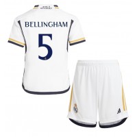 Dres Real Madrid Jude Bellingham #5 Domaci za djecu 2023-24 Kratak Rukav (+ kratke hlače)
